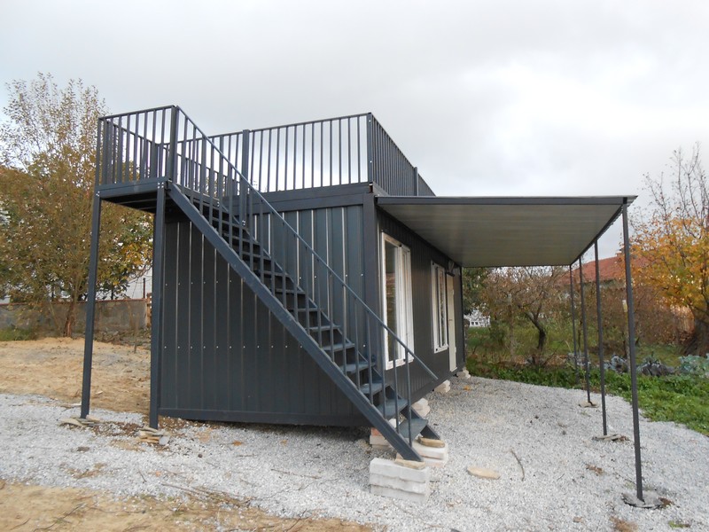 24 M² TERASLI-SUNDURMALI DIŞI SAC-İÇİ LMİNA KONTEYNER/FULL