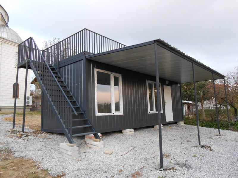 24 M² TERASLI-SUNDURMALI DIŞI SAC-İÇİ LMİNA KONTEYNER/FULL