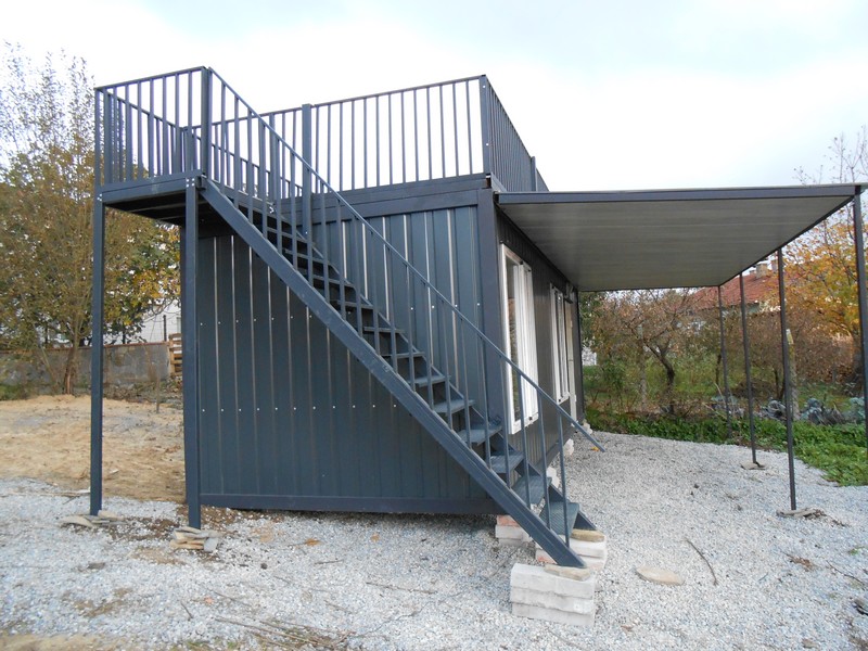 24 M² TERASLI-SUNDURMALI DIŞI SAC-İÇİ LMİNA KONTEYNER/FULL