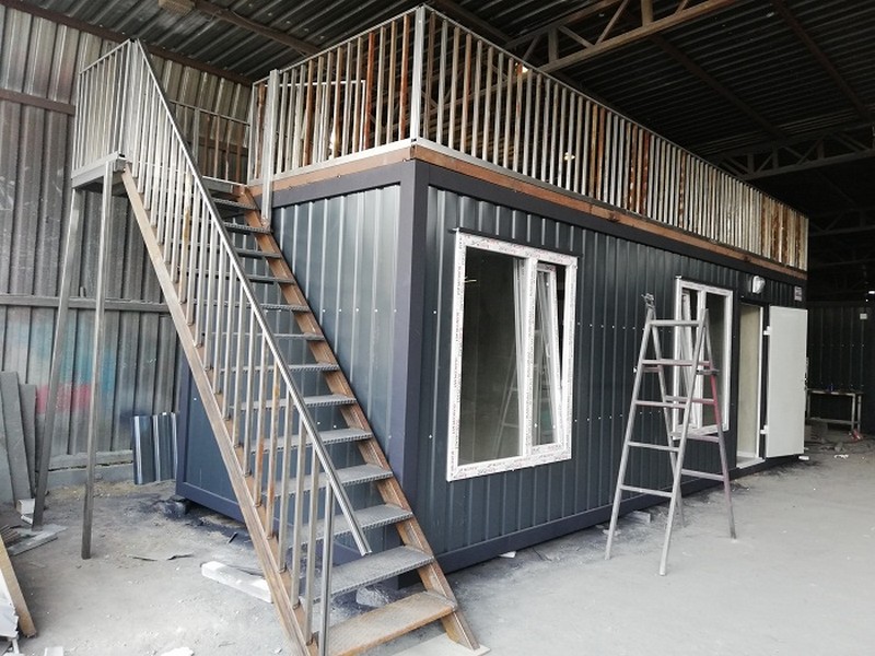24 M² TERASLI-SUNDURMALI DIŞI SAC-İÇİ LMİNA KONTEYNER/FULL