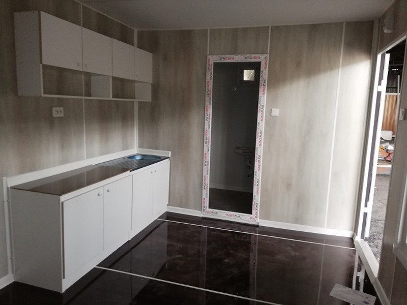 21 M² TERASLI-MERDİVENLİ-DIŞI FÜME SAC-İÇİ LAMİNA KONTEYNER/FULL