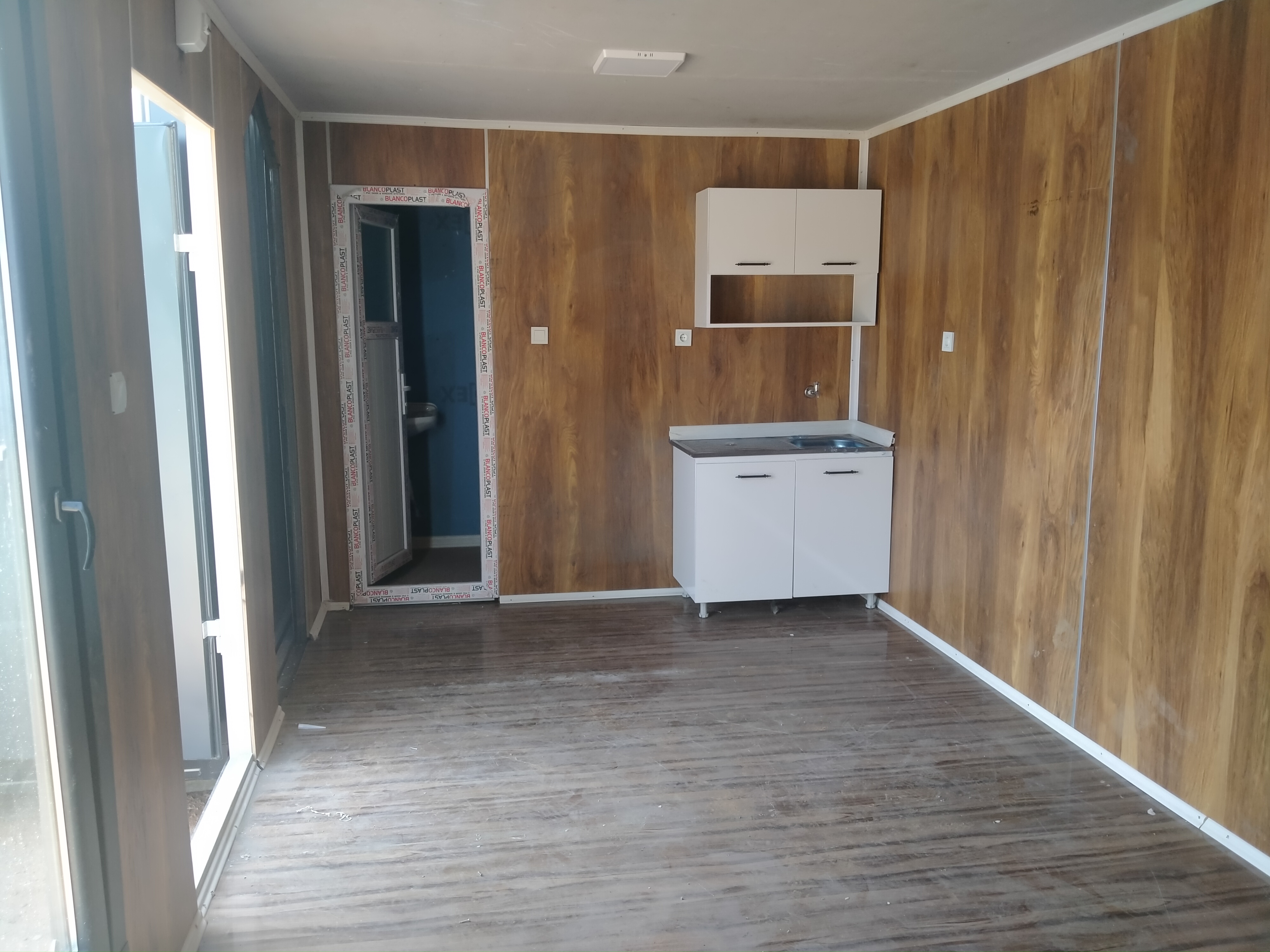 42 M² L MODEL-DIŞI GRİ SAC-İÇİ LAMİNA KONTEYNER-FULL